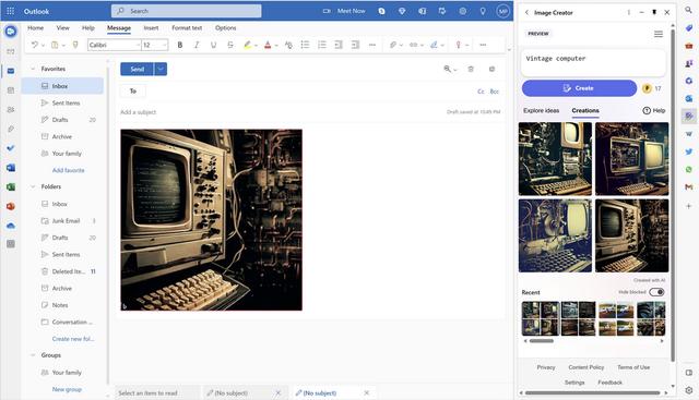 微软已将“文本生成图片”功能整合进浏览器