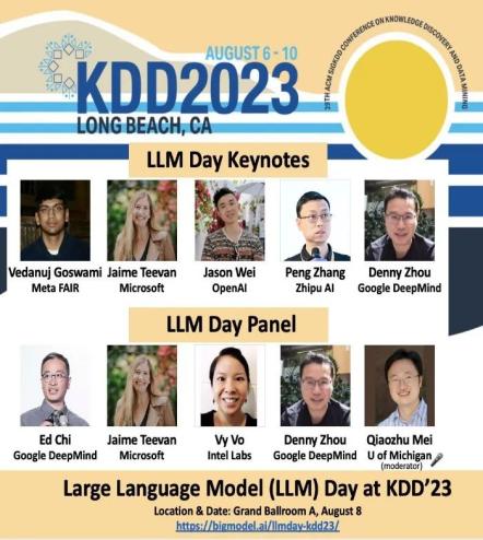 GPT-4、ChatGLM2、Llama2、PaLM2在KDD LLM Day上一起开了个会